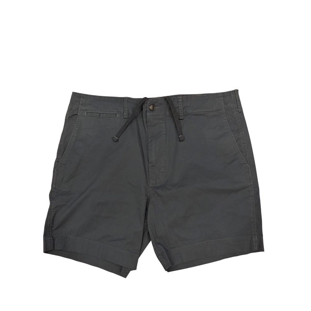 Buck Mason Mens Deck Shorts Navy Gray Cotton Stretch BM14070.553 Size 36
